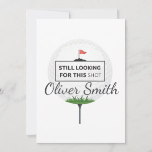 Still Looking For This Shot Golf Ball Art Holiday Card