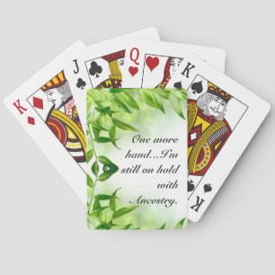 Still on with Ancestry Playing Cards