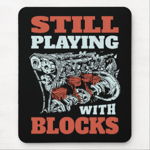 Still playing with blocks Mechanics Mouse Pad