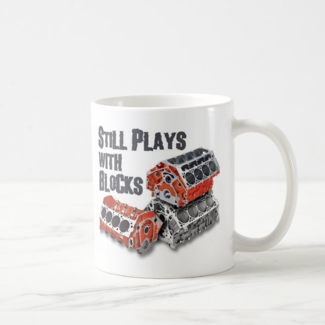 Still Plays With Blocks Coffee Mug (Right)