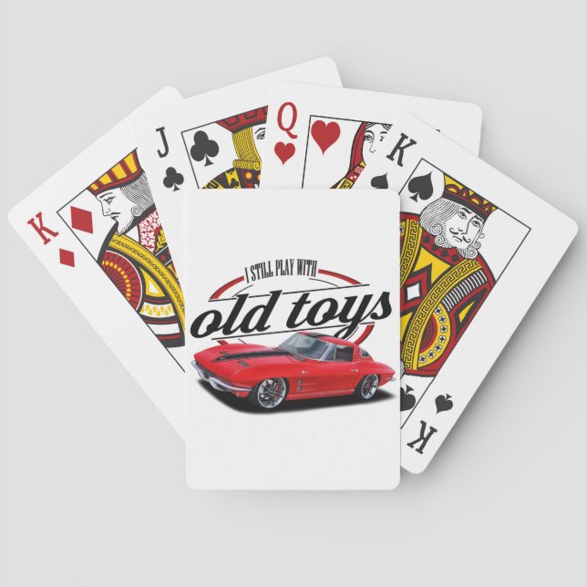 Still plays with corvettes playing cards (Back)