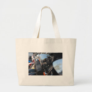 Still Plays with Motorcycles Large Tote Bag