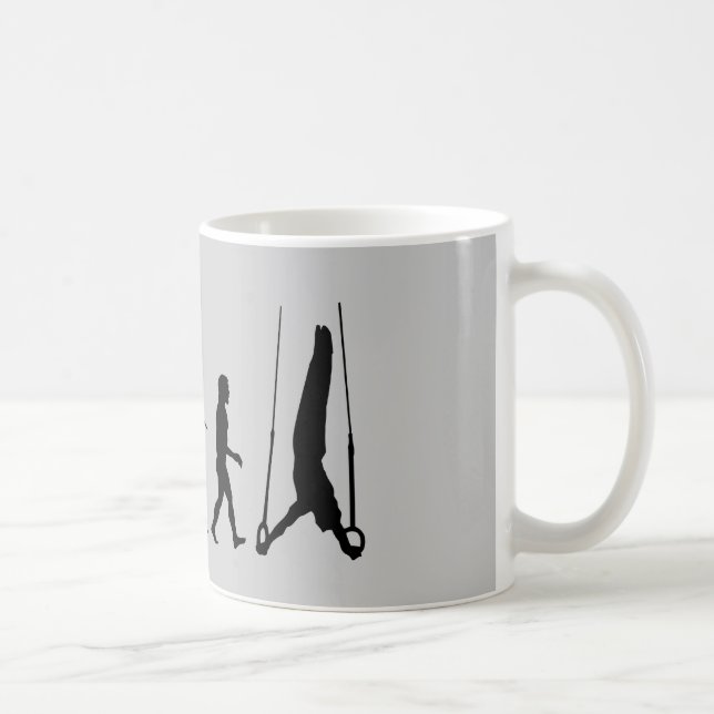 Still Rings Gymnastics Sport Evolution Coffee Mug (Right)