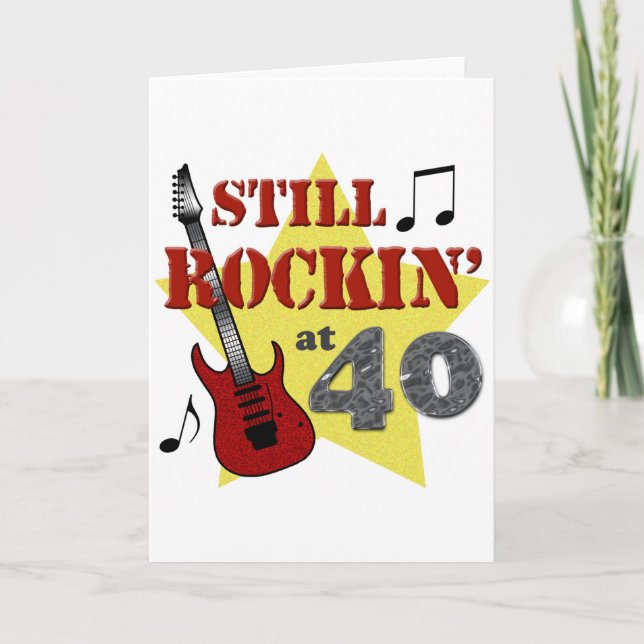 Still Rockin' at 40 Card (Front)