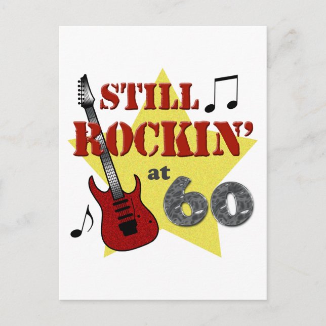 Still Rockin' At 60 Postcard (Front)