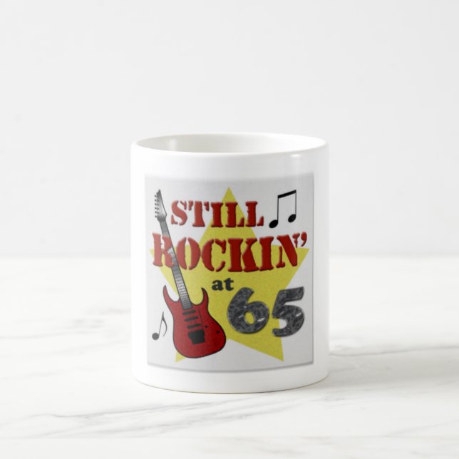 still rockin' at 65 coffee mug (Center)
