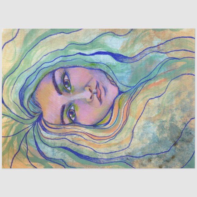 Still Seas Goddess                                 Tissue Paper (Front)