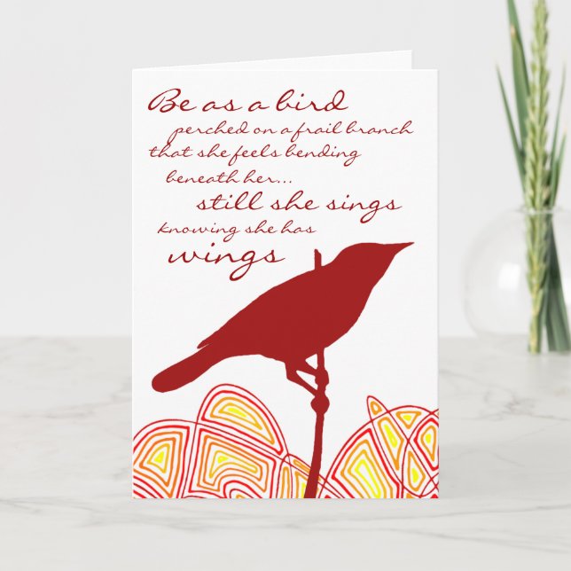 Still She Sings Card (Front)