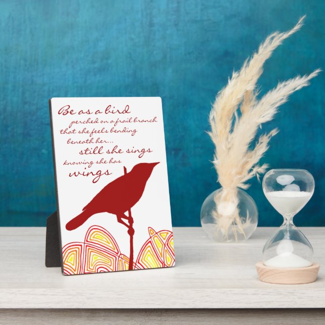 Still She Sings Plaque (Side)