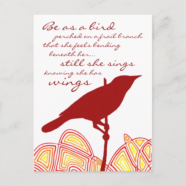 Still She Sings Postcard (Front)