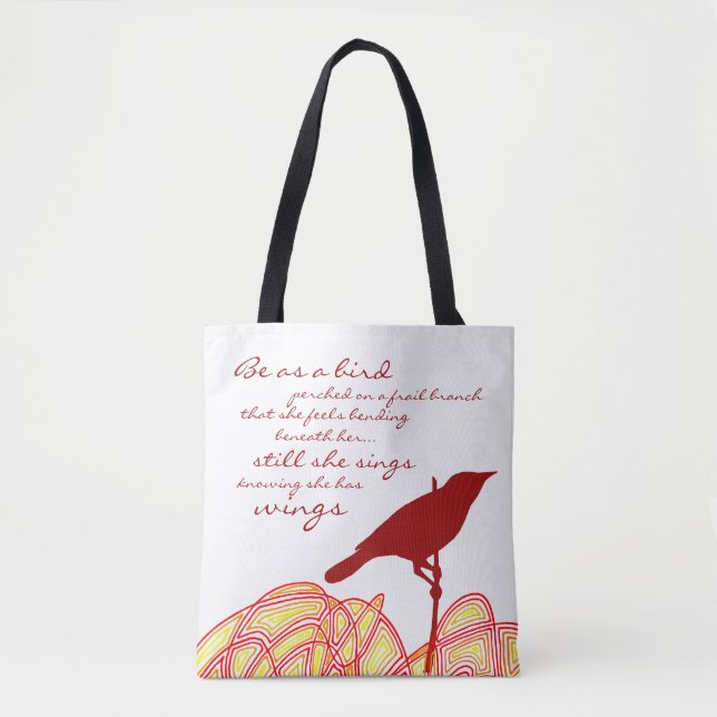 Still She Sings Tote Bag (Front)