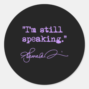 Still Speaking - Kamala (lavender) Classic Round Sticker