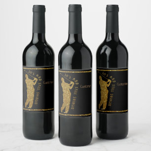 Still Swingin' Golfers 50 To 59 Wine Label