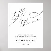 Still The One Wedding Vow Renewal Welcome