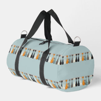 Still Tired Cats - Cat Mom Lover - Blue Graphic Duffle Bag