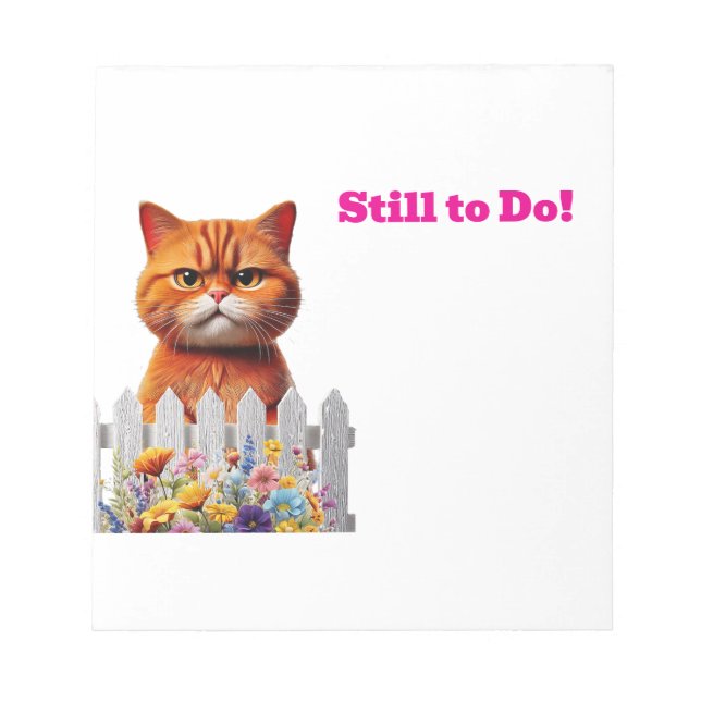 Still to do - Reminder  Notepad (Front)