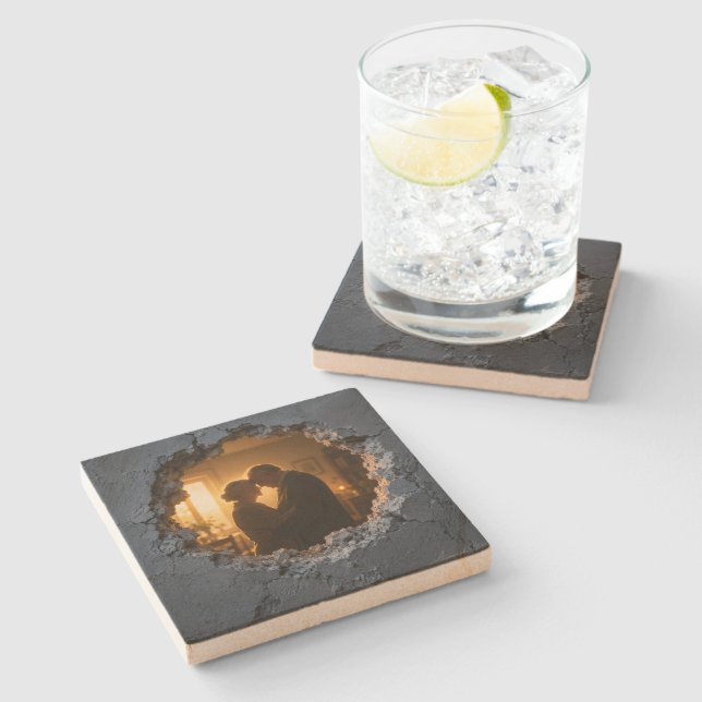 Still Together Stone Coaster (Side)