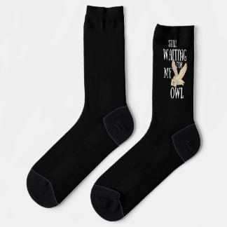 Still waiting for my owl funny magic school letter socks