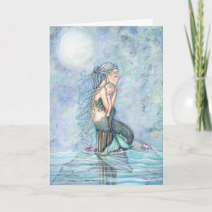 Still Waters Mermaid Baby Shower Thank You Cards