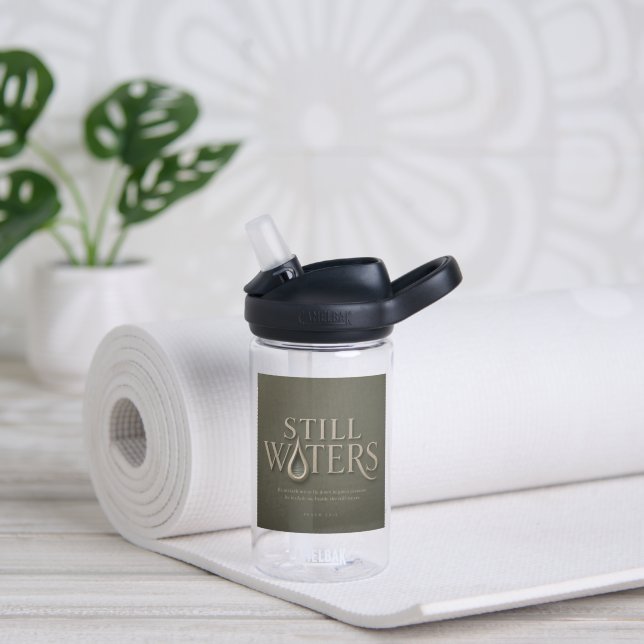  STILL WATERS | PSALM 23:2 | WATER BOTTLE (Yoga)
