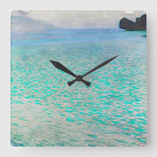 Still Waters Square Wall Clock (Front)
