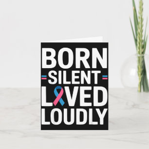 Stillbirth awareness pregnancy baby and infant card