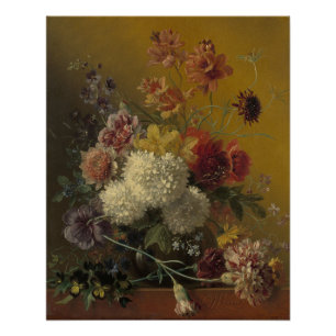 Stilleven met Bloemen – Elegant Vintage Floral Poster