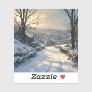 Stillness After Snowfall – Winter Landscape Square