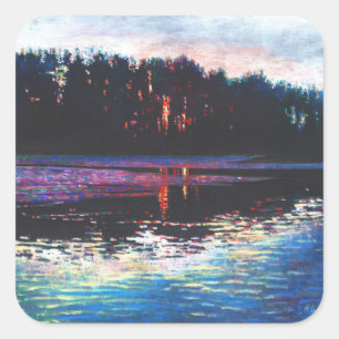 Stillness in the midst 2013 square sticker