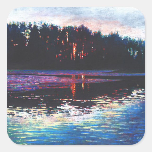 Stillness in the midst 2013 square sticker (Front)