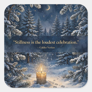 Stillness Loudest Celebration — Christmas Sticker