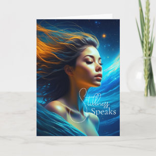 Stillness Speaks   Meditation Celestial Art Card