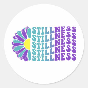 Stillness Suicide Prevention Depression Awareness  Classic Round Sticker