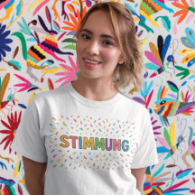 Stimmung Farbkonfetti Schriftzug