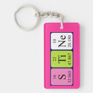 Stine periodic table name keyring