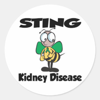 STING Kidney Disease Classic Round Sticker
