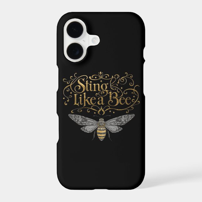 Sting Like A Bee Art Fairytale Girl Power Phone (Back)