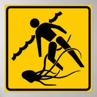 Stinging Marine Life Warning Sign, Australia