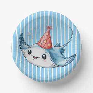 Stingray Birthday Party  Paper Plate