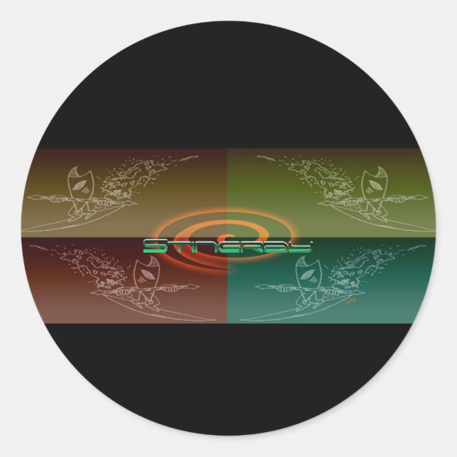 Stingray Classic Round Sticker (Front)