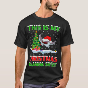 Stingray Fish Xmas Tree Lights This Is My Christma T-Shirt