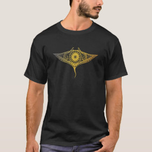 Stingray Hawaiian Manta Ray Maori Art Pattern Arts T-Shirt