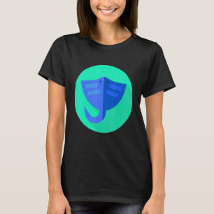 Stingray Manta Ray Retro Vintage Ocean Water Anima T-Shirt