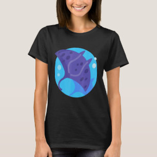 Stingray Manta Ray Retro Vintage Ocean Water Anima T-Shirt