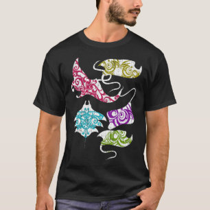 Stingray Ocean Animal Hawaiian Tribal Freediving M T-Shirt