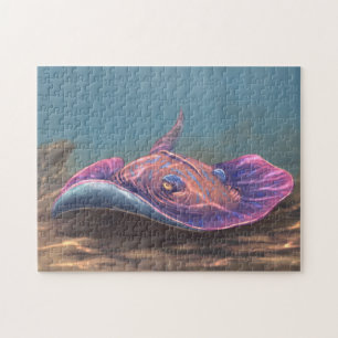 Stingray on the sea bottom jigsaw puzzle