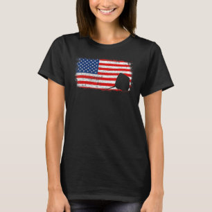 Stingray Patriotic American Flag Vintage T-Shirt
