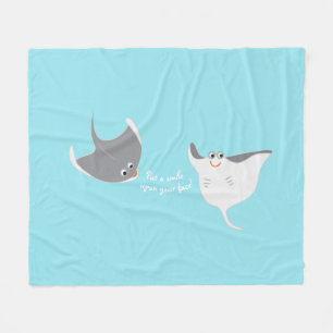 Stingrays Fleece Blanket