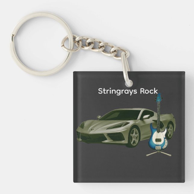 Stingrays Rock Key Ring (Front)