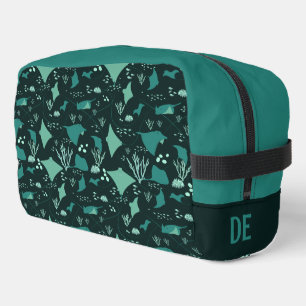 Stingrays Underwater Sea Life Personalised Dopp Kit